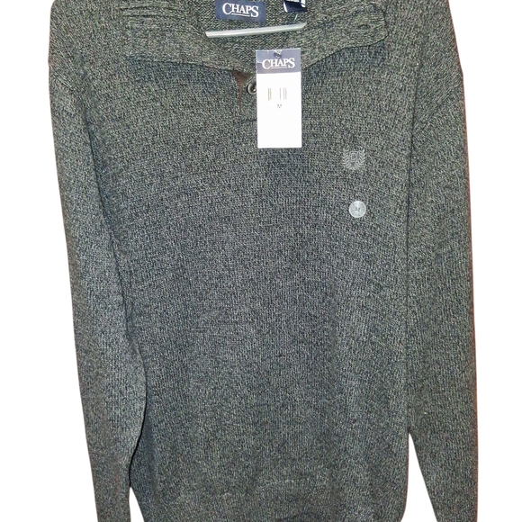 Chaps Gray Men's Sweater NWT - Picture 1 of 6